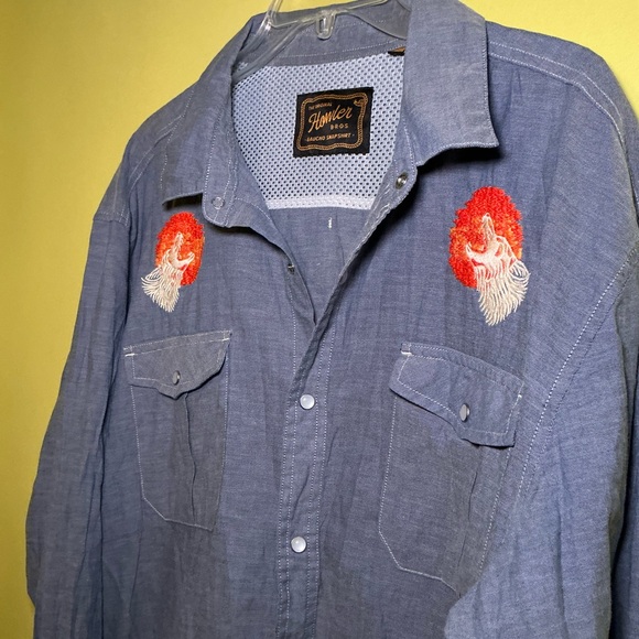 Howler Brothers Gaucho Howl At The Moon Western Cowboy Snap Buttons - Picture 4 of 9